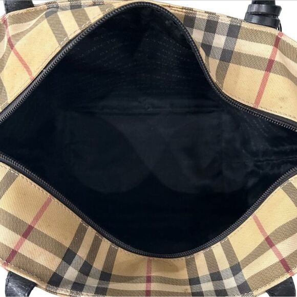 Burberry Vintage Shoulder Bag nova check pattern Double straps Zip closure - Picture 7 of 11